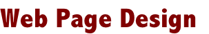Web Page Design